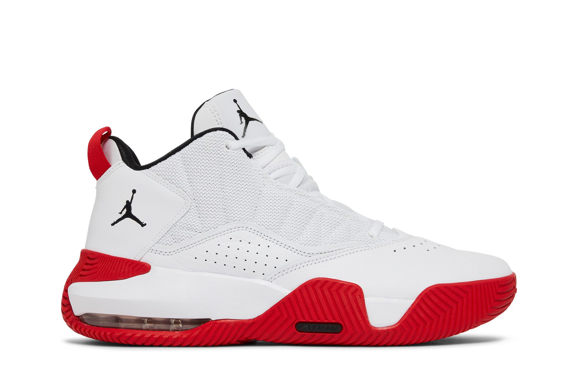 Jordan Stay Loyal White University Red