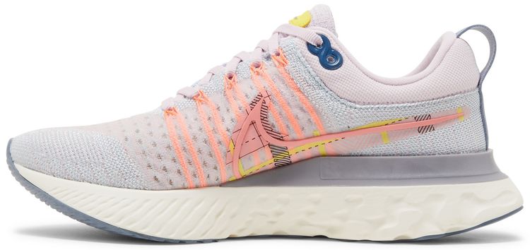 Nike Wmns React Infinity Run Flyknit 2 Premium Pink Foam Blue Tint