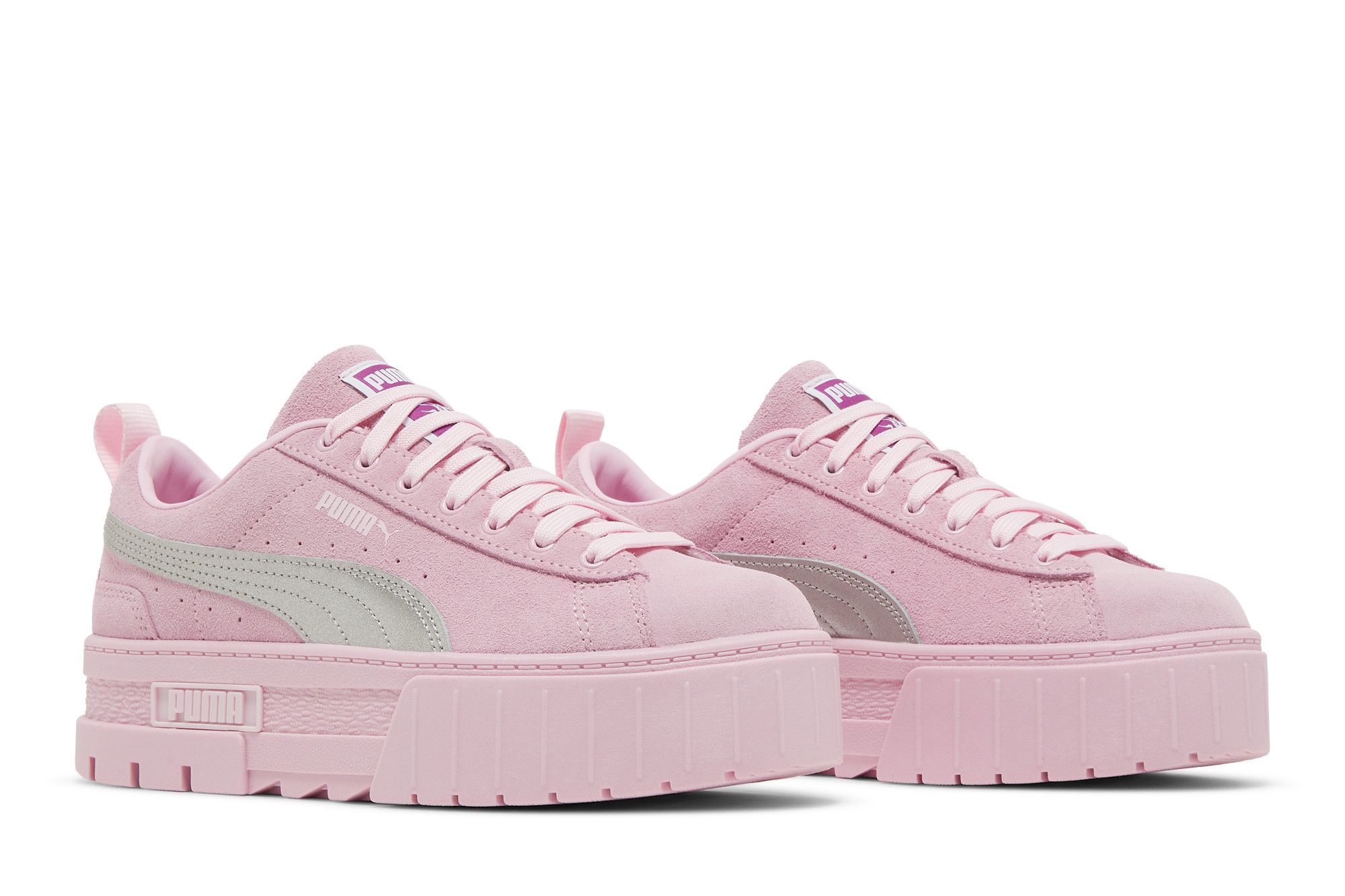 ☆関税込☆PUMA★PUMA x DUA LIPA MAYZE LLIC FS★PINK LADY PUMA Dua Lipa x Mayze Suede Pink Lady 388738-01 Women's Size