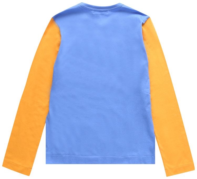 Comme des Garcons PLAY Bi Color T Shirt BlueYellow