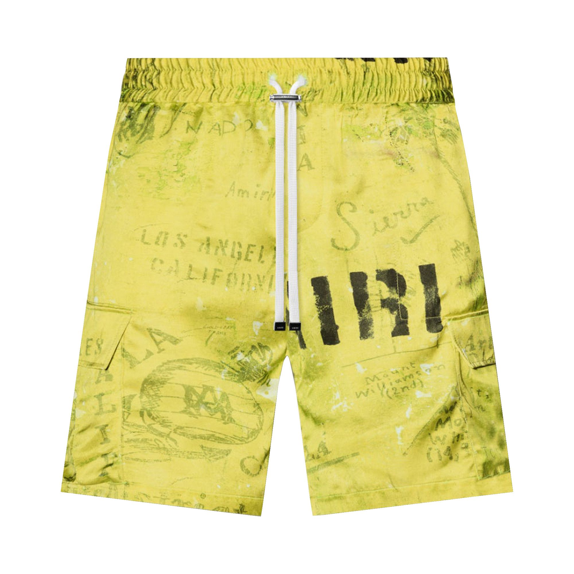 Buy Amiri Army Stencil Cargo Short 'Lime' - PF22MPB006 360 LIME | GOAT NL