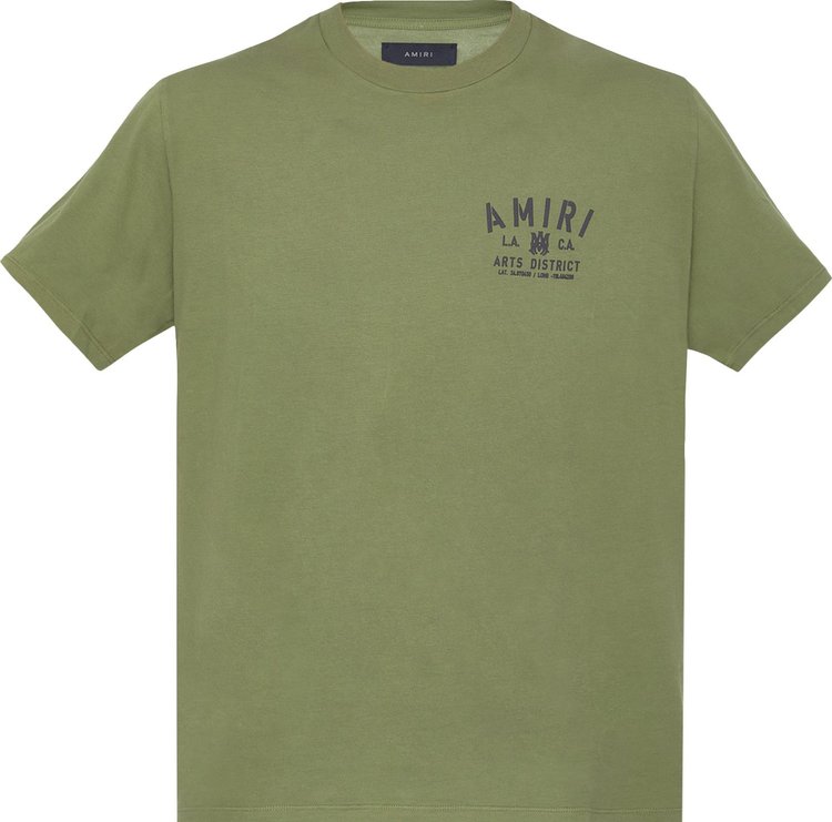 AMIRI Army Logo Tee T-shirt Army green Men's - PF22 - US