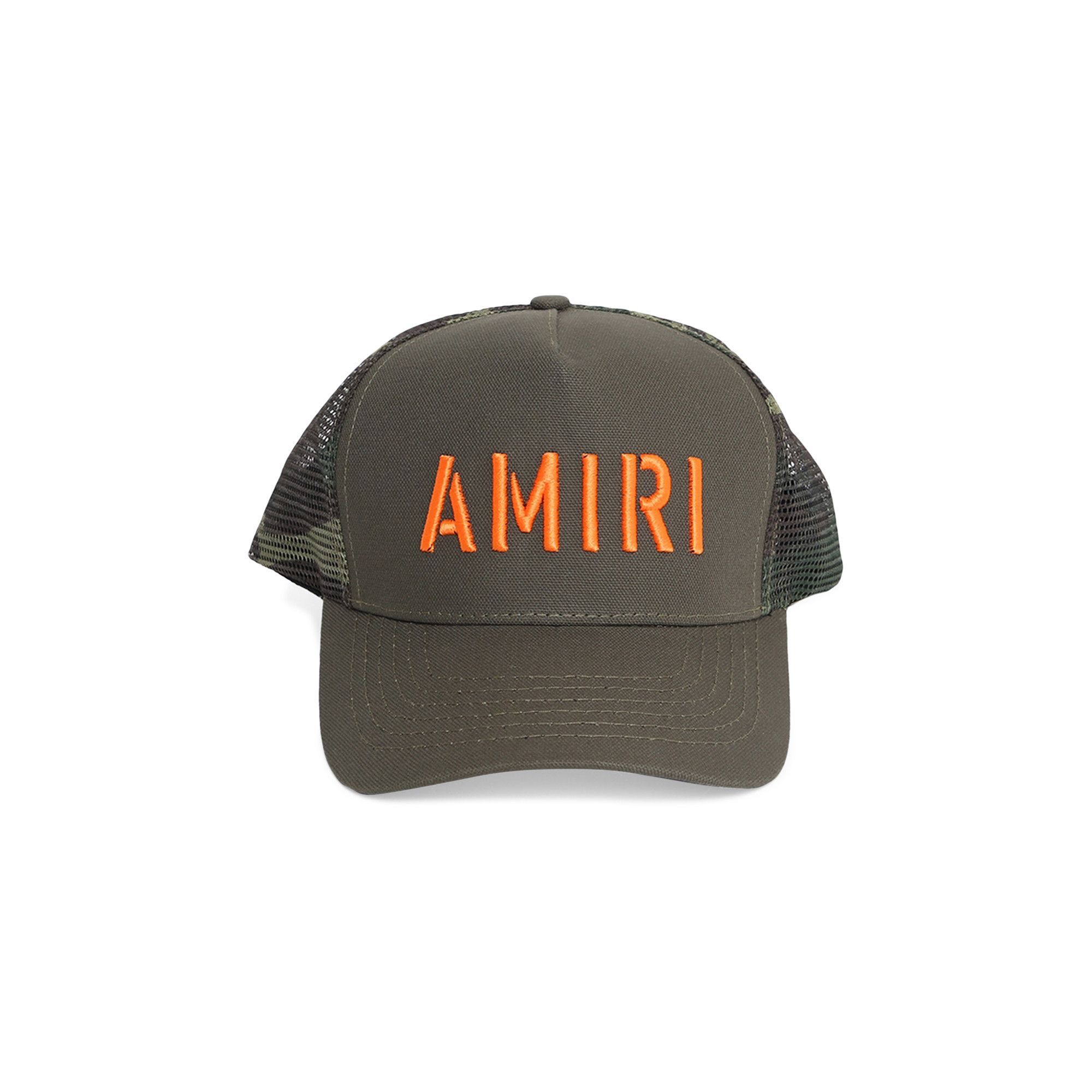 Buy Amiri Arts Stencil Trucker Hat 'Military Green