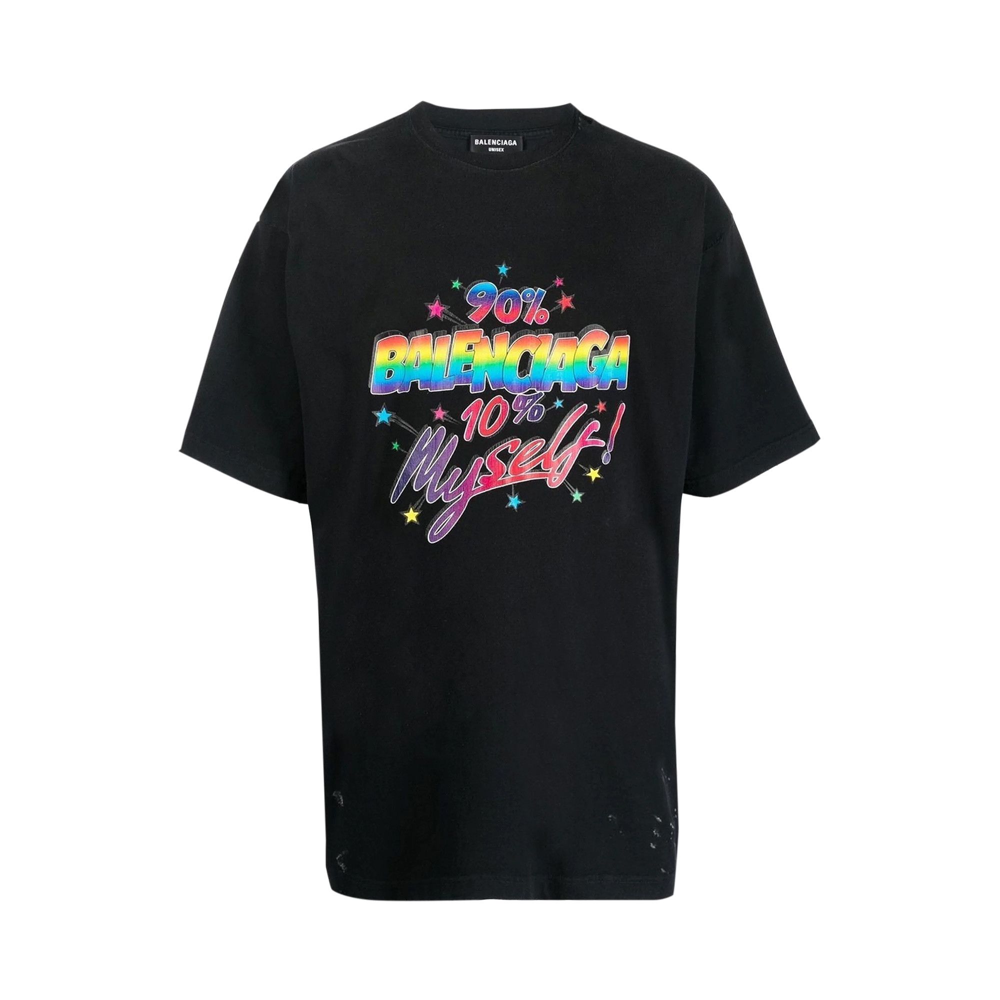 ★BALENCIAGA★ 641675 Large Fit Tシャツ Buy Balenciaga Large Fit T-Shirt 'Washed Black' - 641675