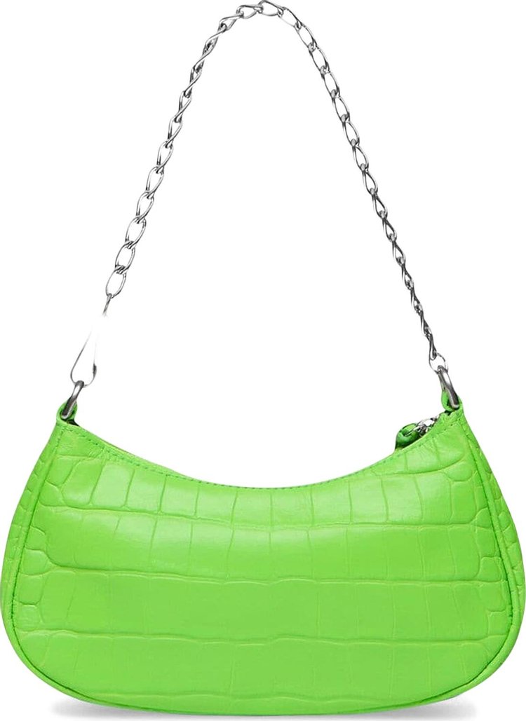 Balenciaga Le Cagole Mini Purse With Chain Acid Green