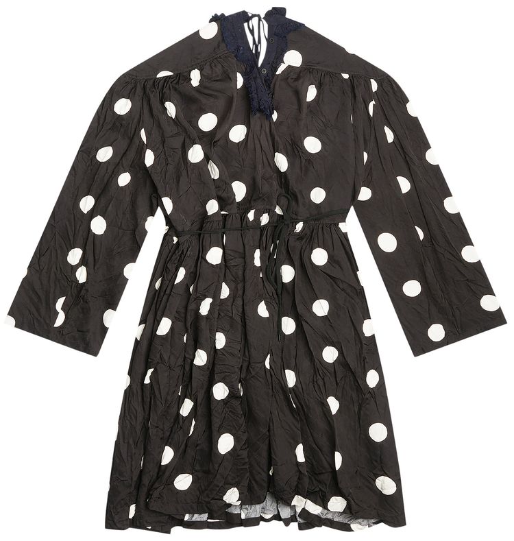 Balenciaga Backwrap Dress BlackWhite