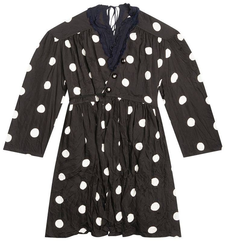 Balenciaga Backwrap Dress BlackWhite