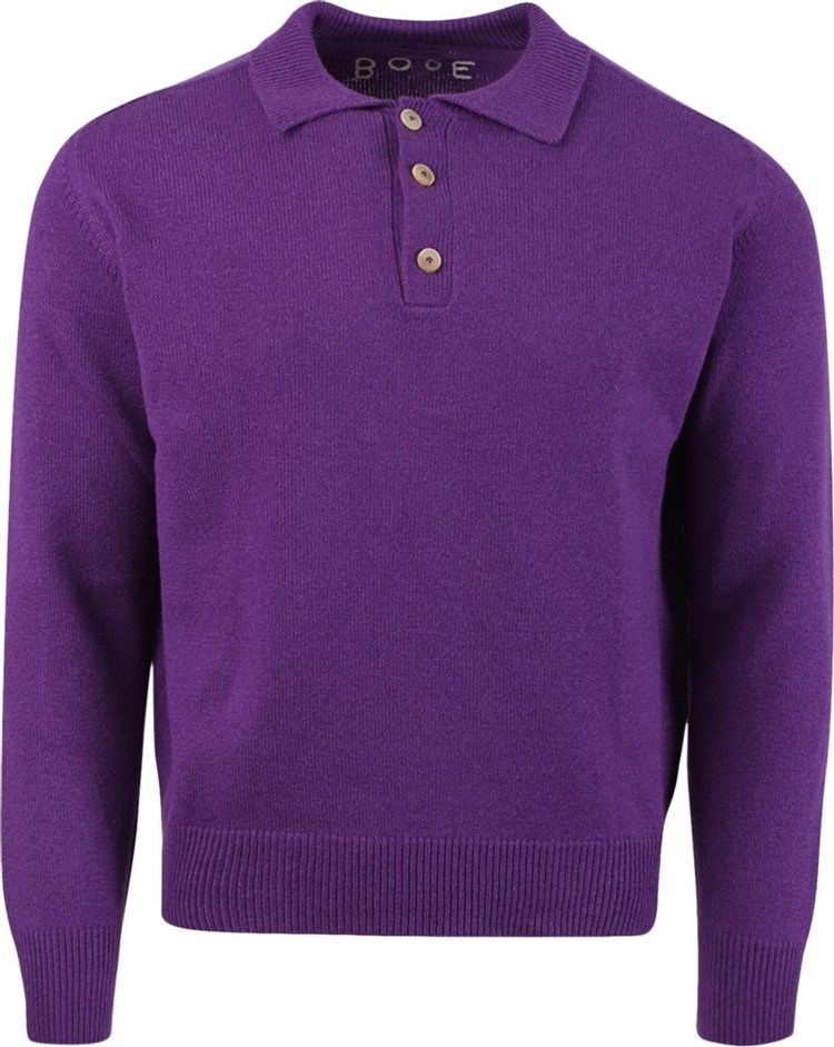Bode Cashmere Polo 'Purple'
