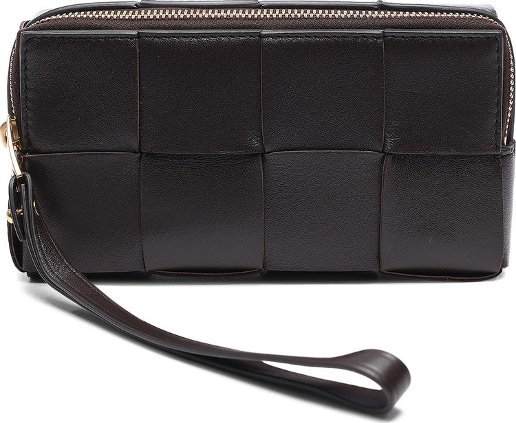 Bottega Veneta Leather Intreccio Phone Pouch