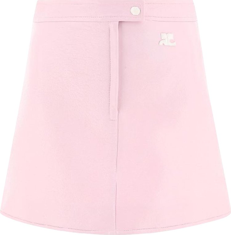 Courrèges Vinyl Mini Skirt 'Light Pink'