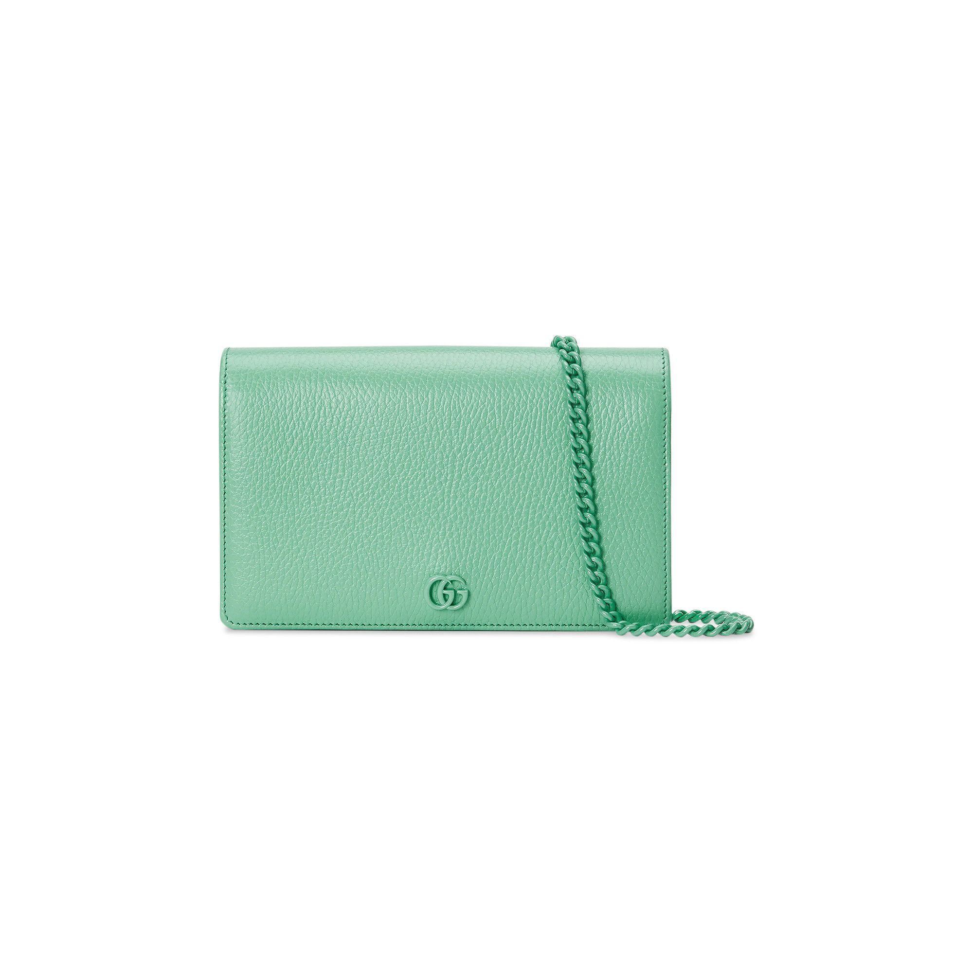 Buy Gucci GG Marmont Mini Chain Bag Mint Green 497985 17WFF