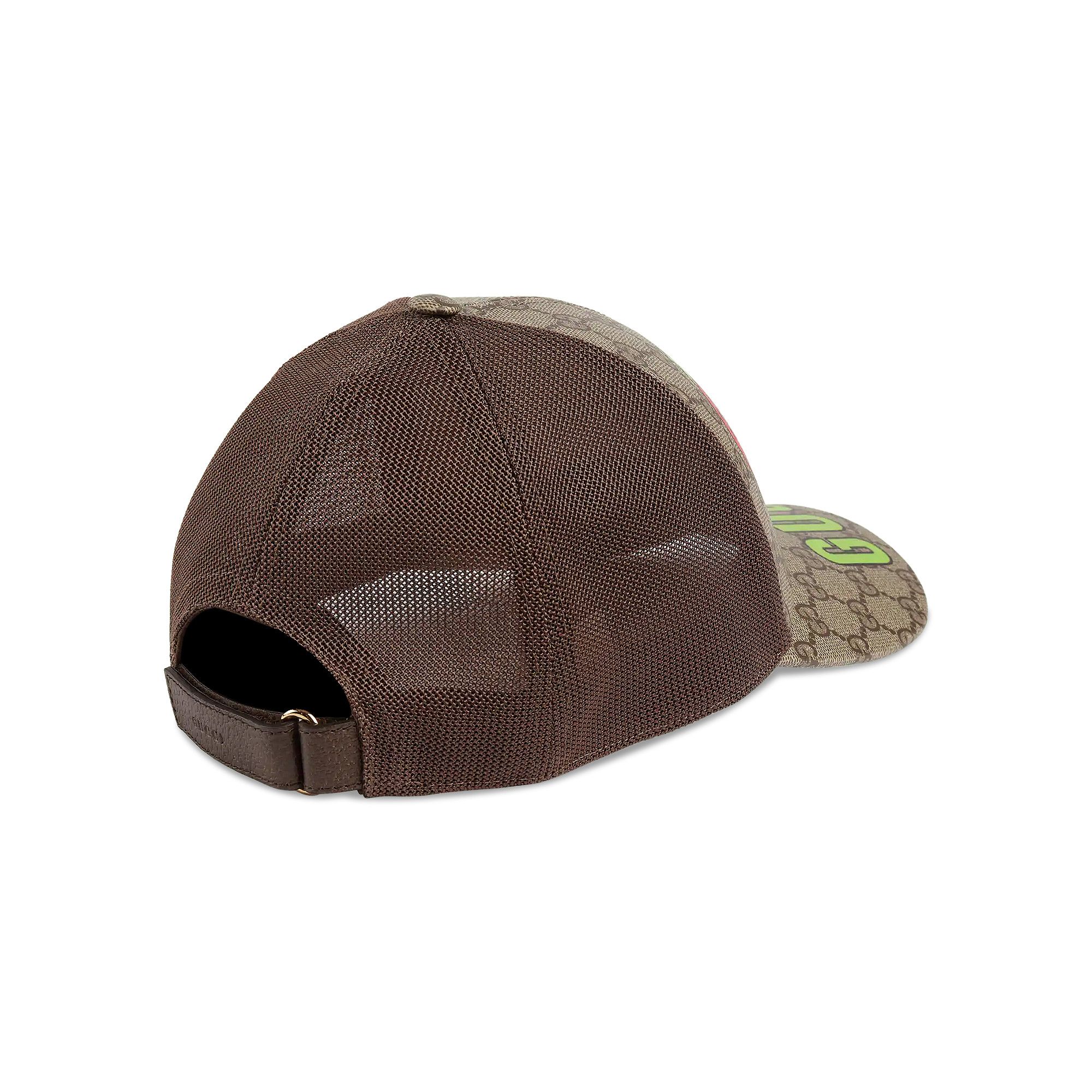 【関税＆送料込み】Gucci Hats Buy Gucci Strawberry Supreme Baseball Hat 'Beige And Ebony