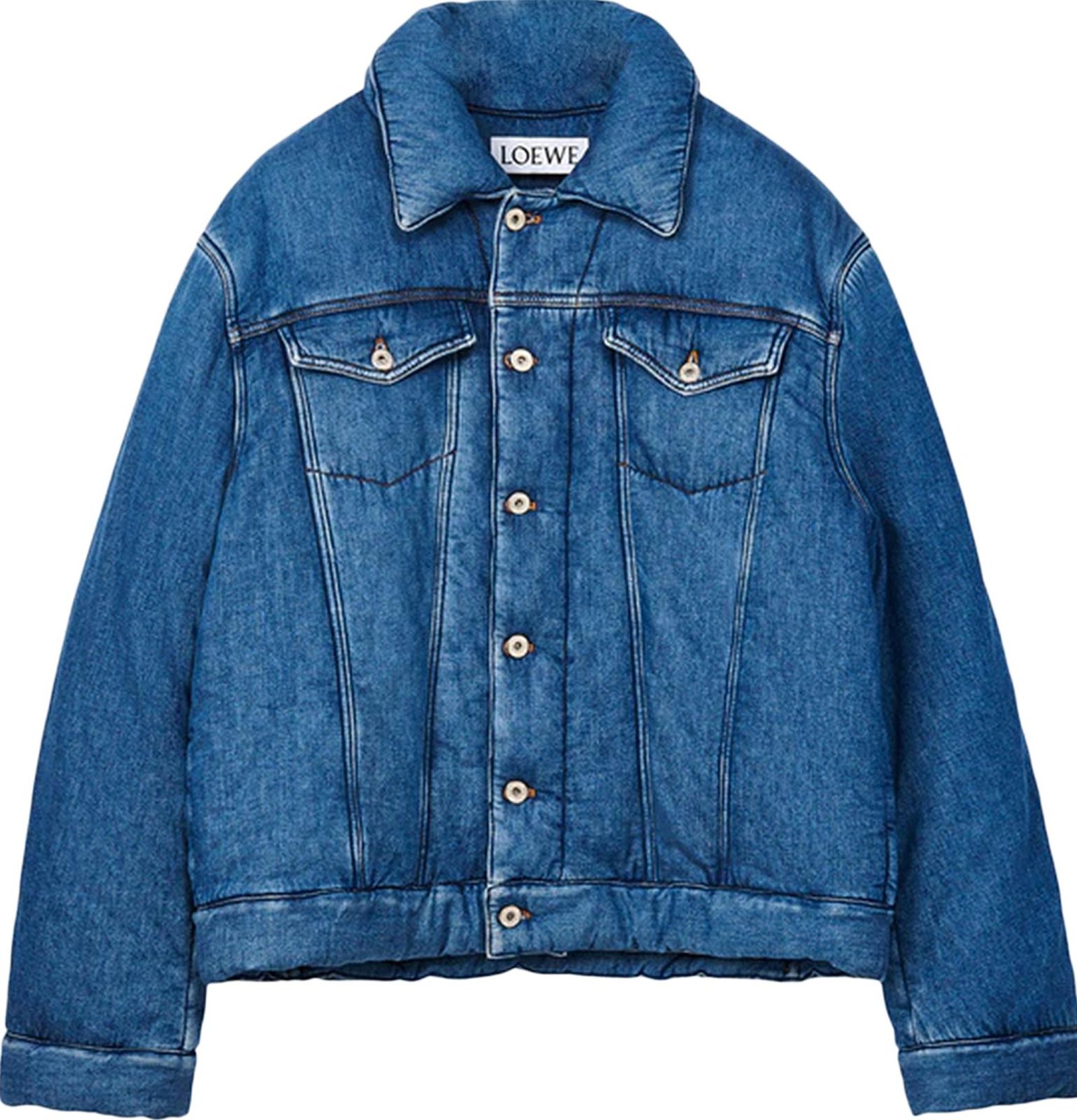 Buy Loewe Padded Denim Jacket 'Indigo Blue' - H526Y50X09 5380 | GOAT