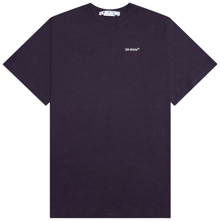 Off White Caravaggio Crownin Skate Short Sleeve Tee Aubergine
