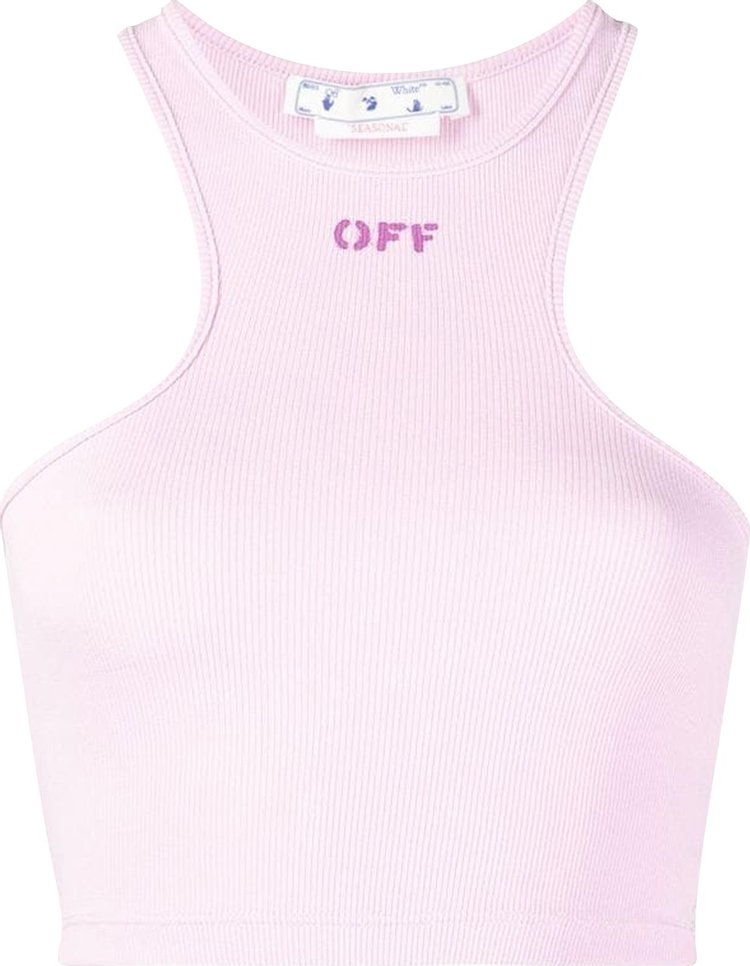 Buy Off-White Off Stamp Ribbed Rowing Top 'Lilac/Fuchsia ...