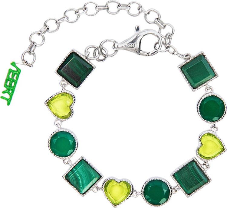 VEERT The Green Shape Bracelet White Gold