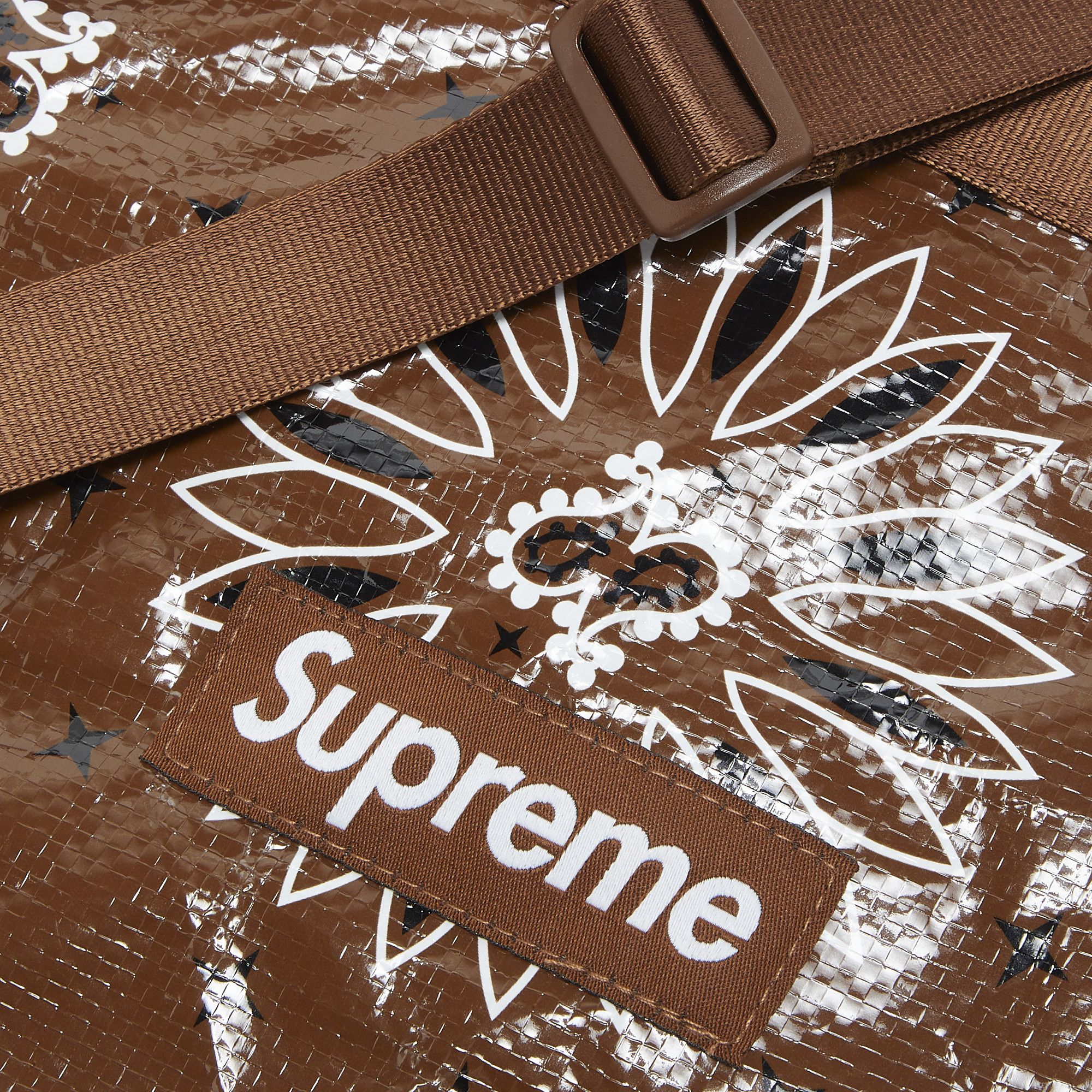 Buy Supreme Bandana Tarp Side Bag 'Brown' - SS21B21 BROWN | GOAT