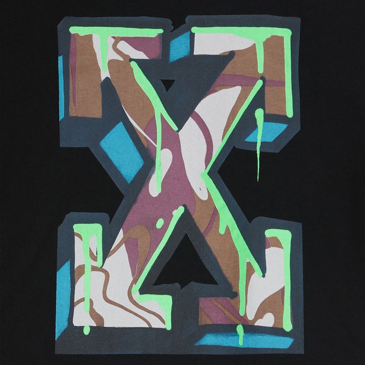 Off White Neen Arrow Skate T Shirt Black