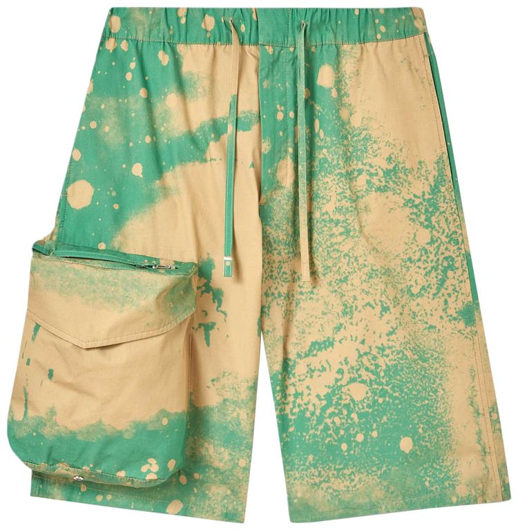 OAMC Smudge Print Cove Short Green