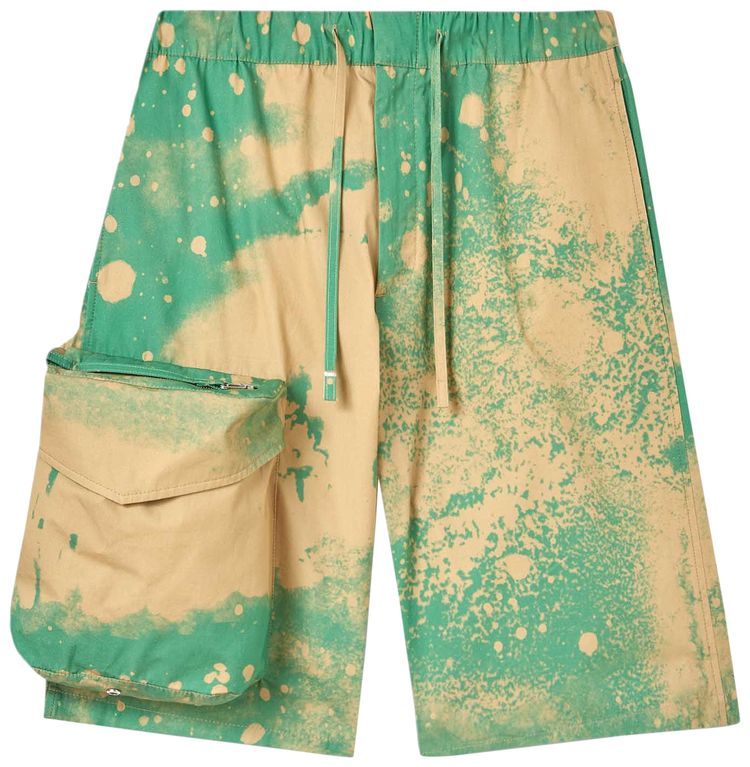 OAMC Smudge Print Cove Short 'Green'