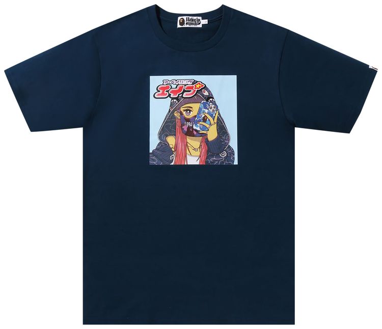 BAPE Girl Tee Navy