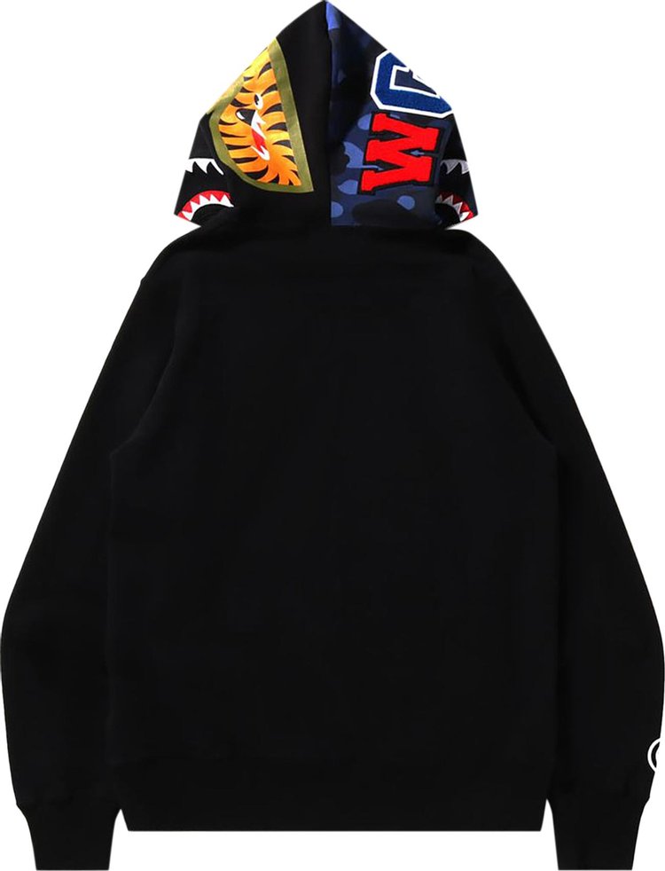 BAPE Color Camo Shark Full Zip Hoodie BlackBlue