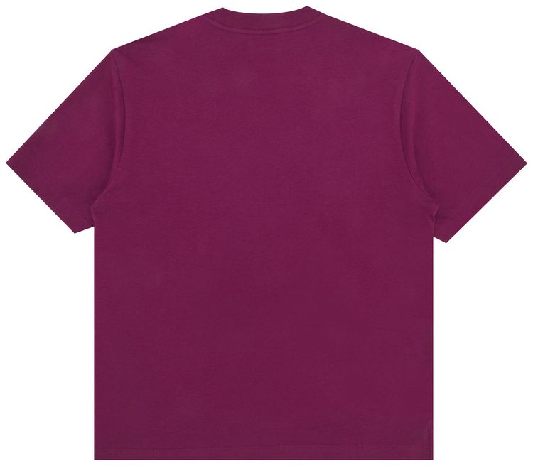 Marni Logo Embroidered T Shirt Wine