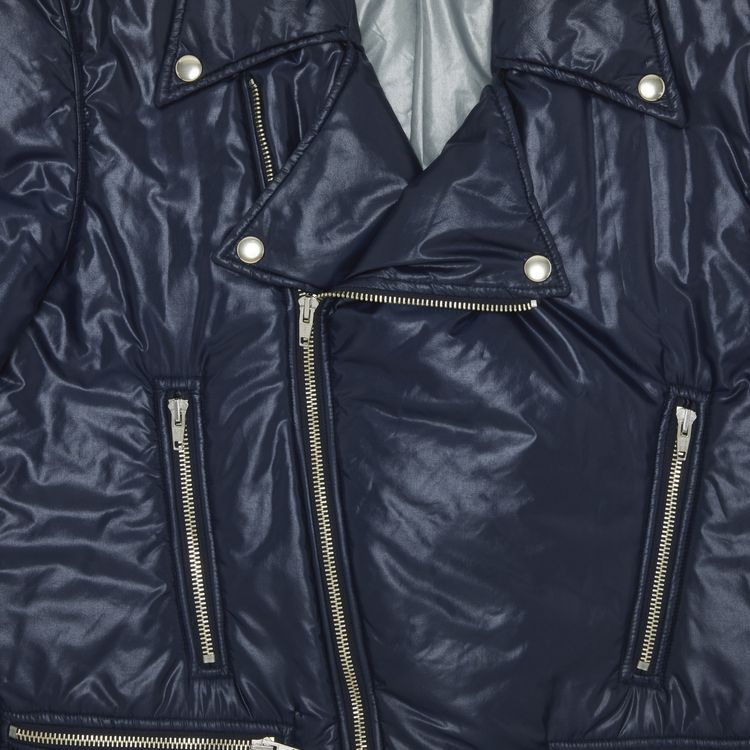 Vintage Raf Simons Puffer Biker Jacket Navy