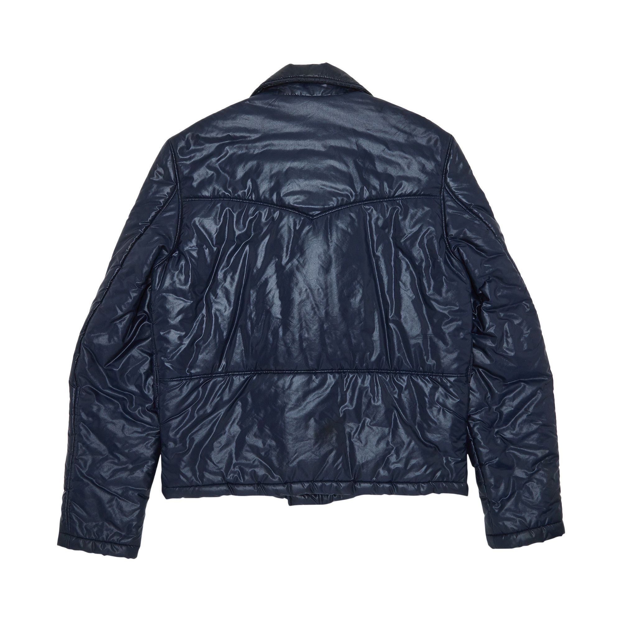 Buy Vintage Raf Simons Puffer Biker Jacket Navy 0459 1FW030308PBJ NAVY GOAT UK