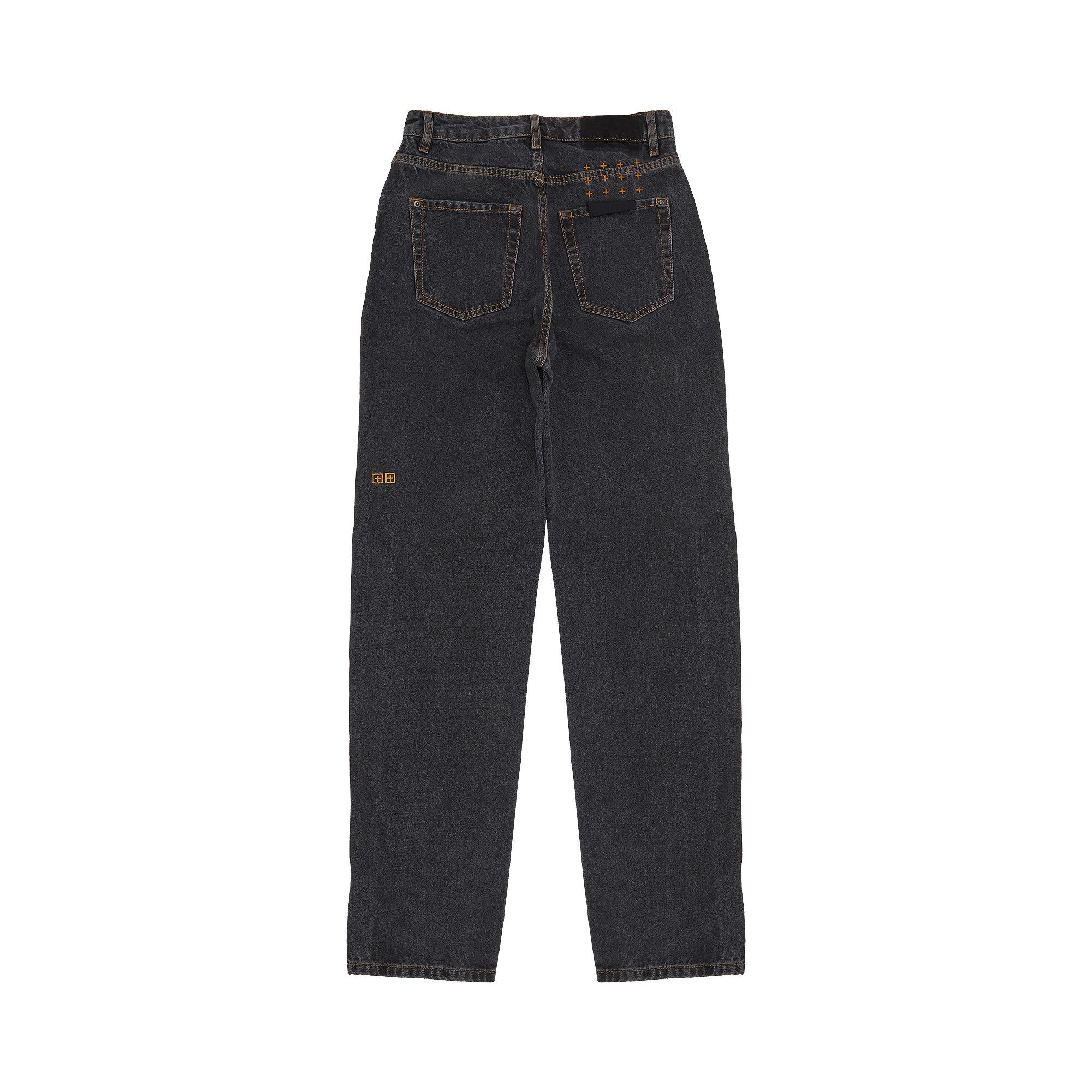 【WOOHWA】WASHED BLACK DENIM PANTS FORMER_Q1.25-Fpa-25105-