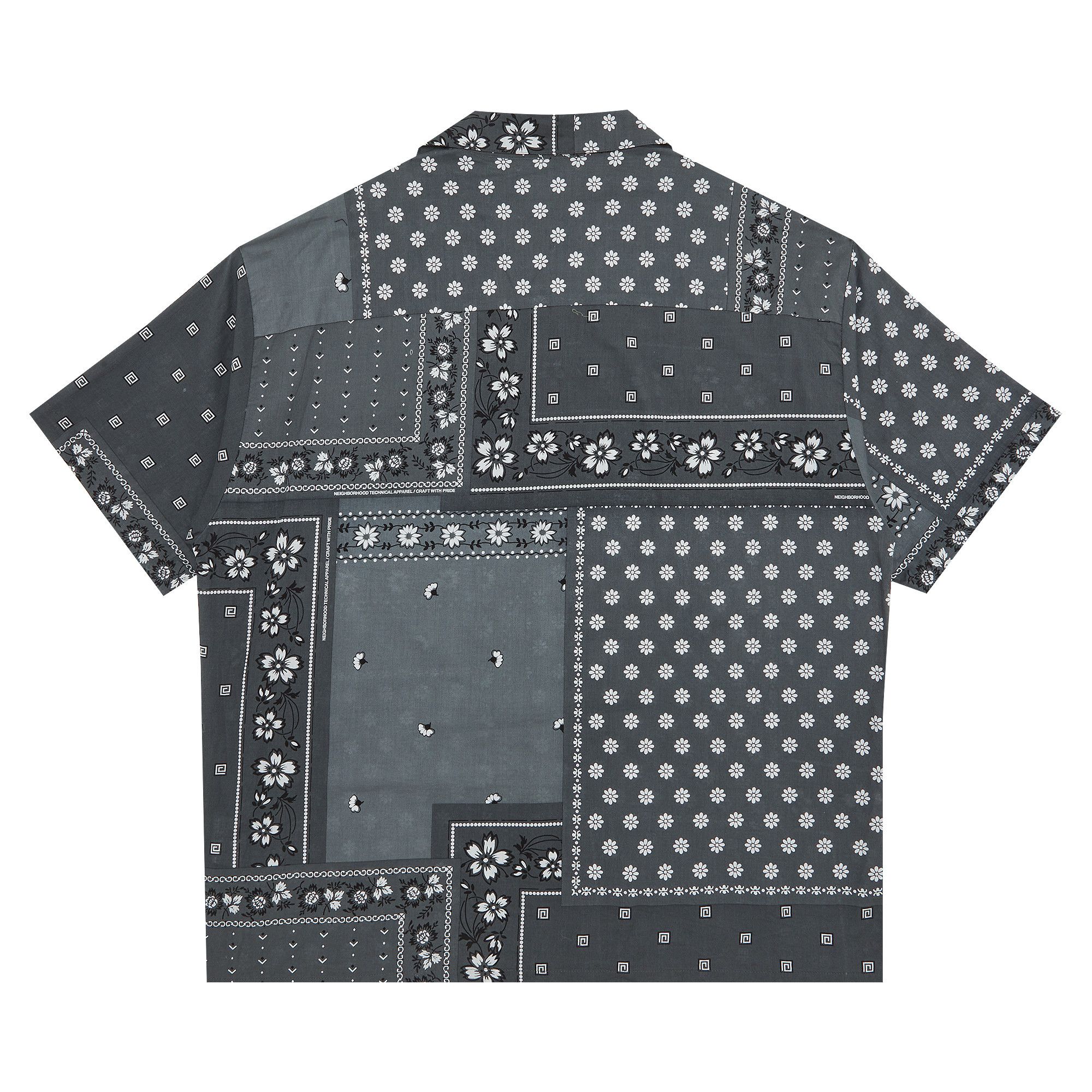 Buy Neighborhood Bandana Chopped Short-Sleeve Shirt 'Grey' - 221TSNH SHM05  GREY | GOAT
