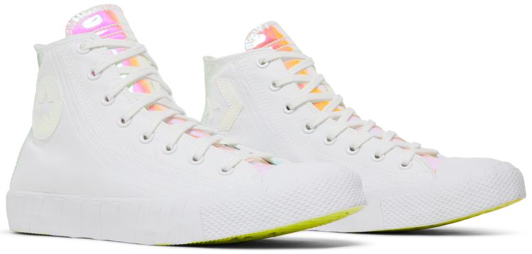 Converse UNT1TL3D High Hi Vis Collection   White Iridescent