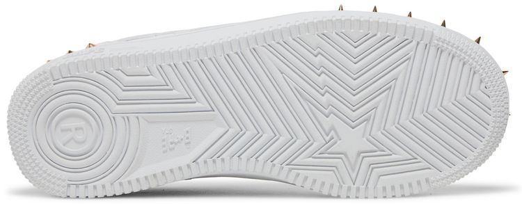 Bapesta Studded White