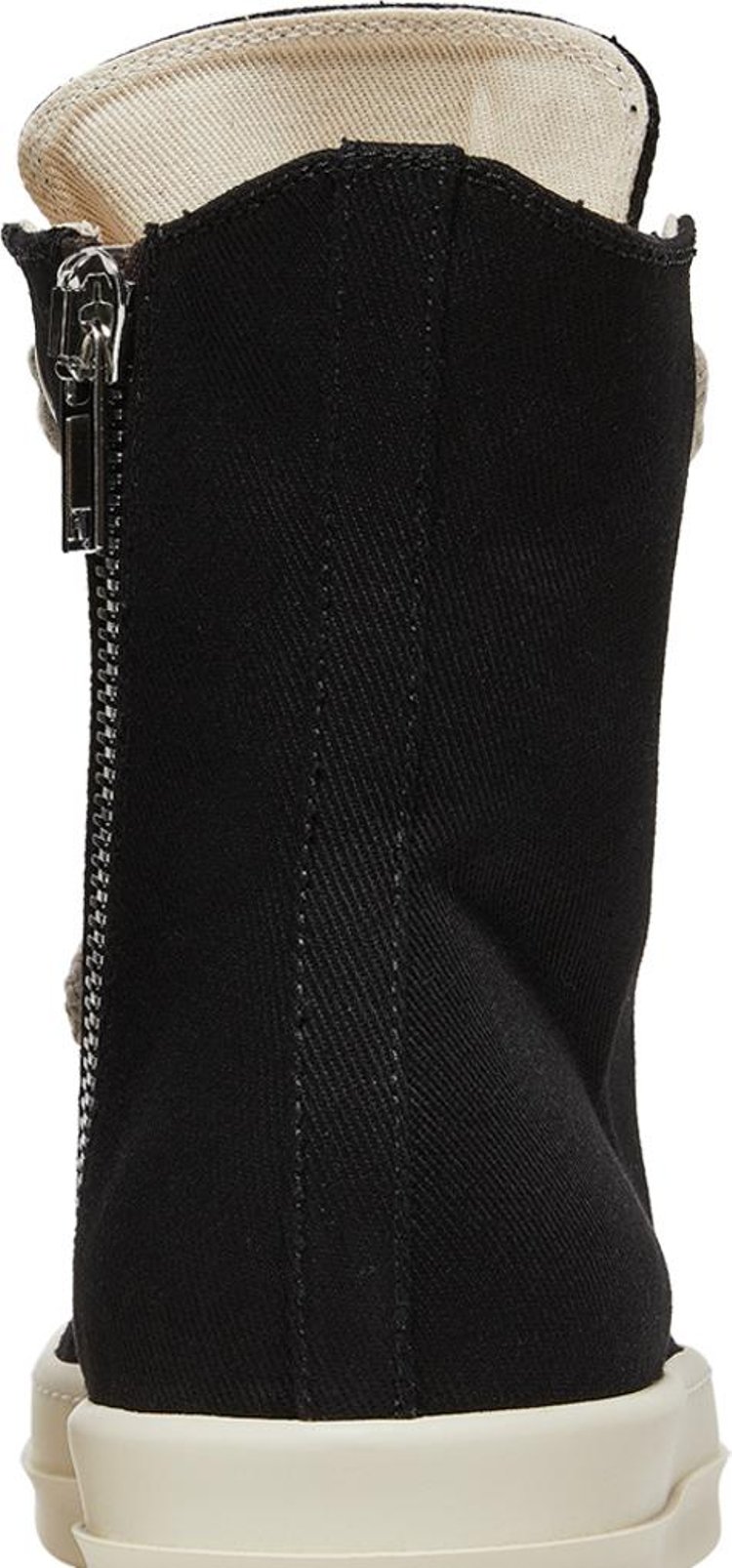 Rick Owens DRKSHDW Fogachine Cotton Denim Megalace High Black Milk