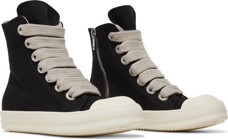 Rick Owens DRKSHDW Fogachine Cotton Denim Megalace High Black Milk