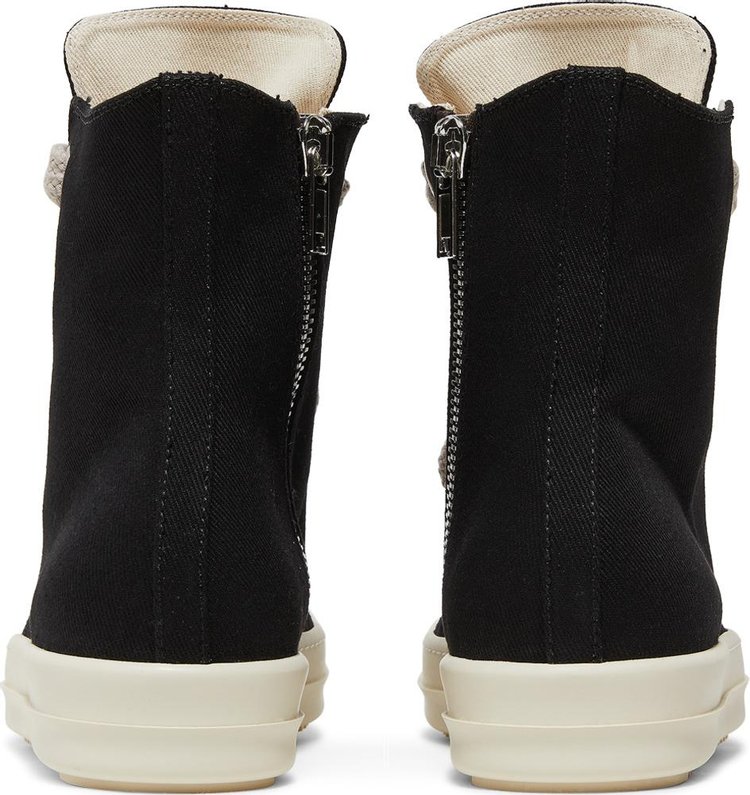 Rick Owens DRKSHDW Fogachine Cotton Denim Megalace High Black Milk