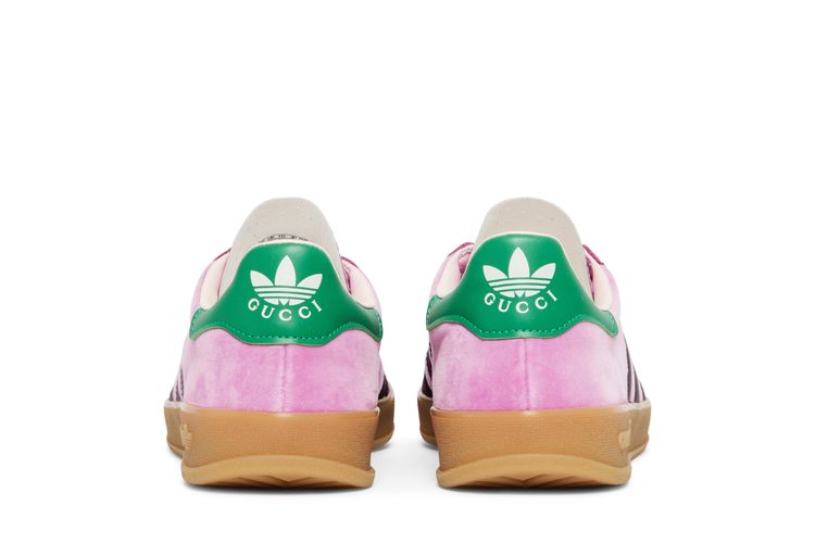 adidas gazelle silver green womens Gucci X ADIDAS Softy Velvet Suede Madeira Demetra Womens Gazelle Sneakers  4.5 Pink Gold 1751732 – FASHIONPHILE main image 0