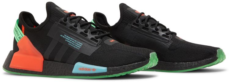 Adidas NMD R1 V2 Glow In The Dark Black Sonic Ink