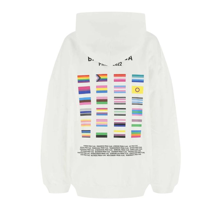 Balenciaga Boxy Hoodie WhiteBlack