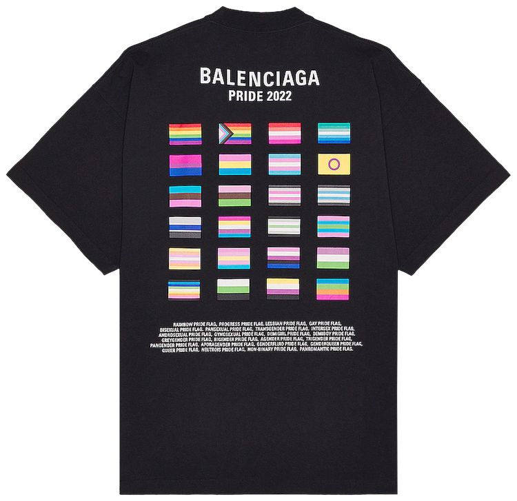Balenciaga Oversized T Shirt BlackWhite