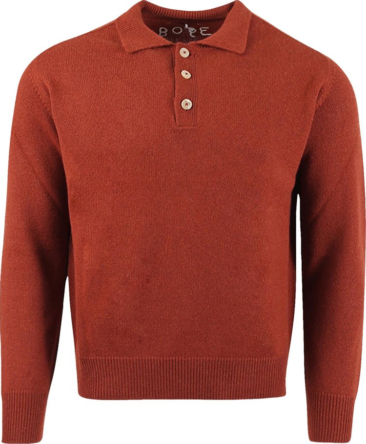 Bode Cashmere Polo Brown