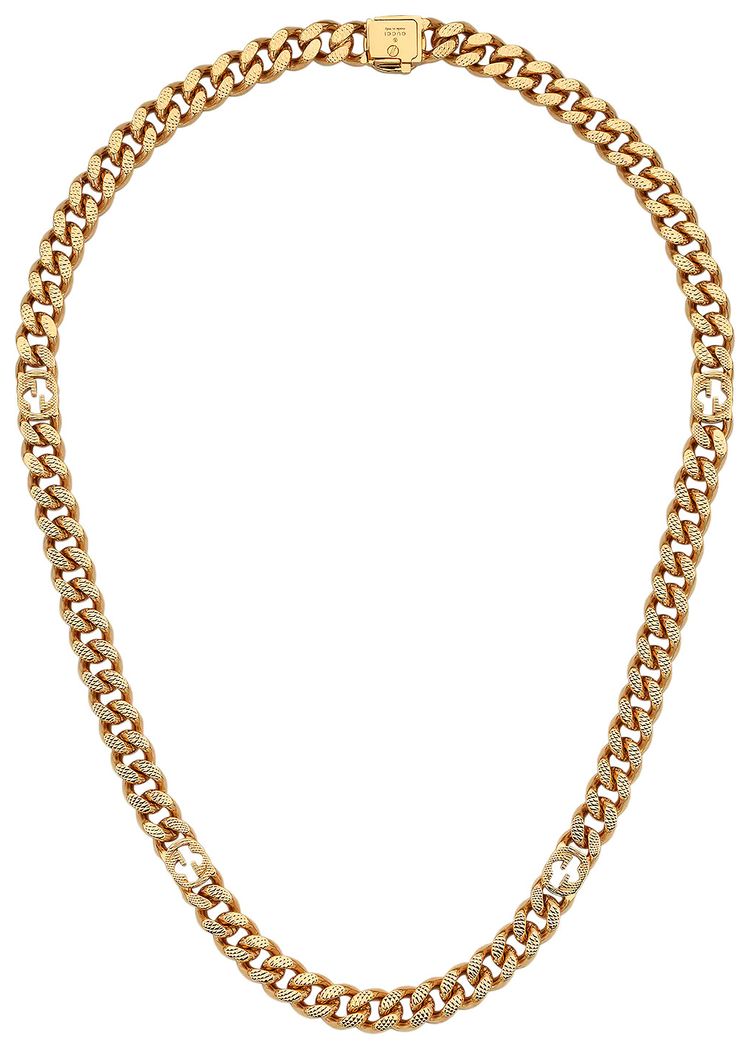 Gucci Necklace With Interlocking G Yellow Gold Tone