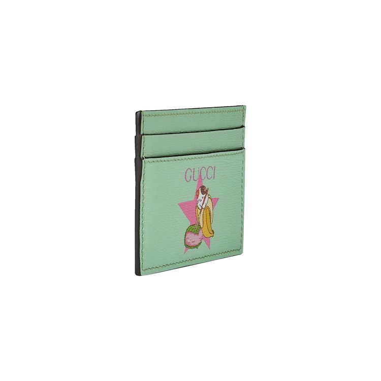 Gucci Star Bananya Card Case Pale Green