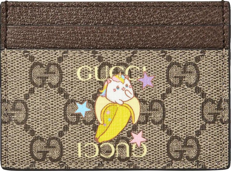 Gucci Bee Printed Gg Supreme Wallet - Multicoloured