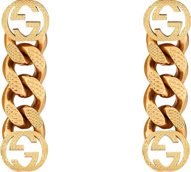 Gucci Earrings With Interlocking G 'Yellow Gold Tone'