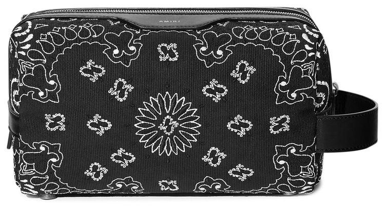 Amiri Canvas Bandana Beauty Case Black