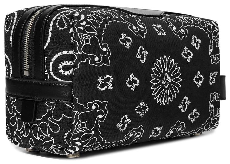 Amiri Canvas Bandana Beauty Case Black