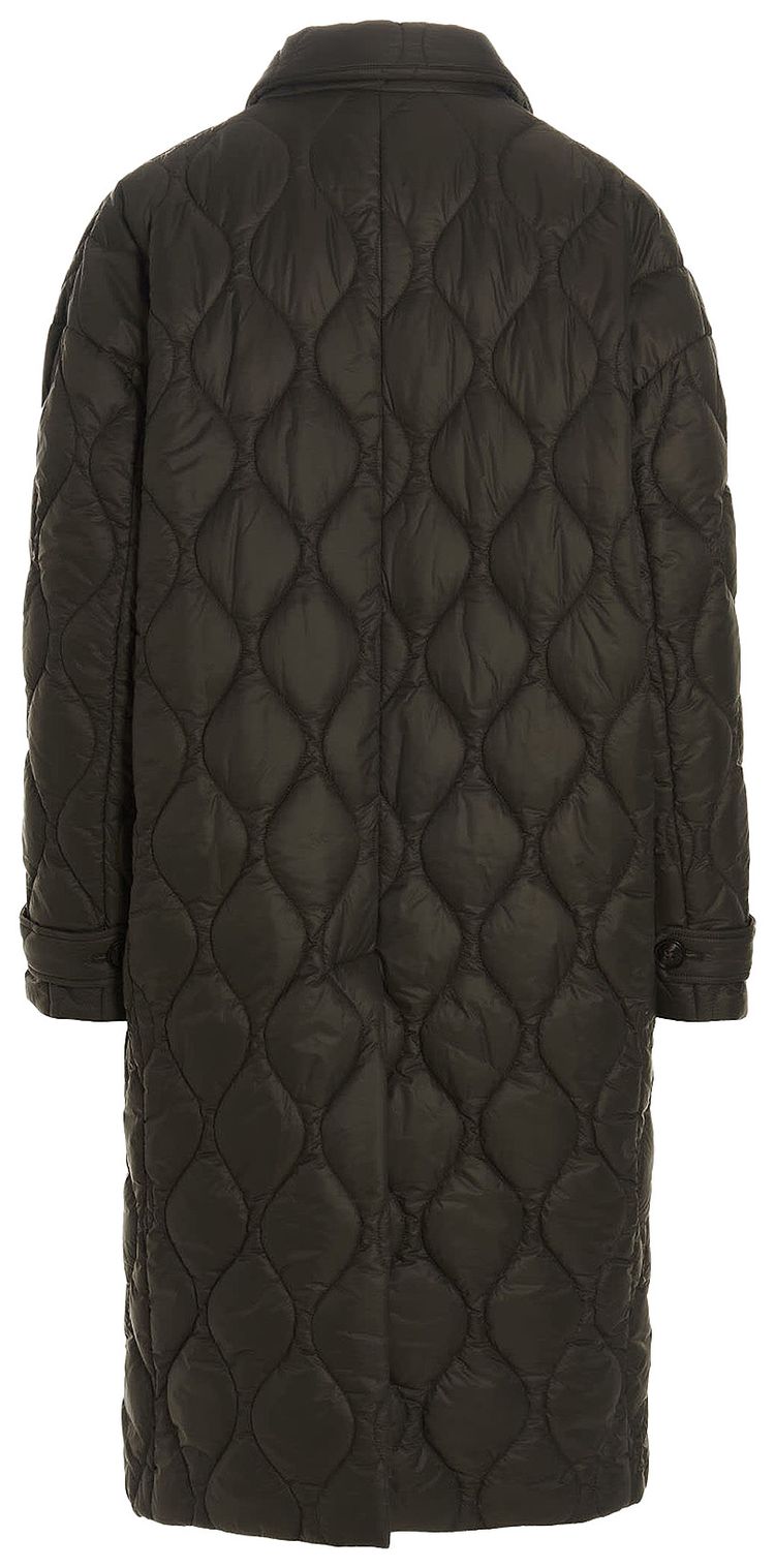 Amiri Quilted Coat Olive Green