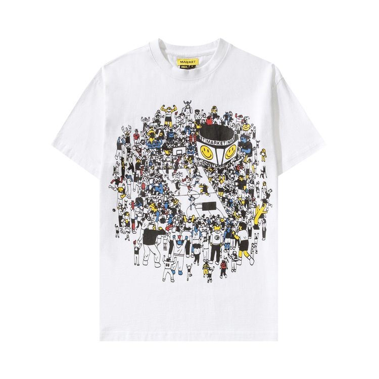 Market World Bball Game Tee White