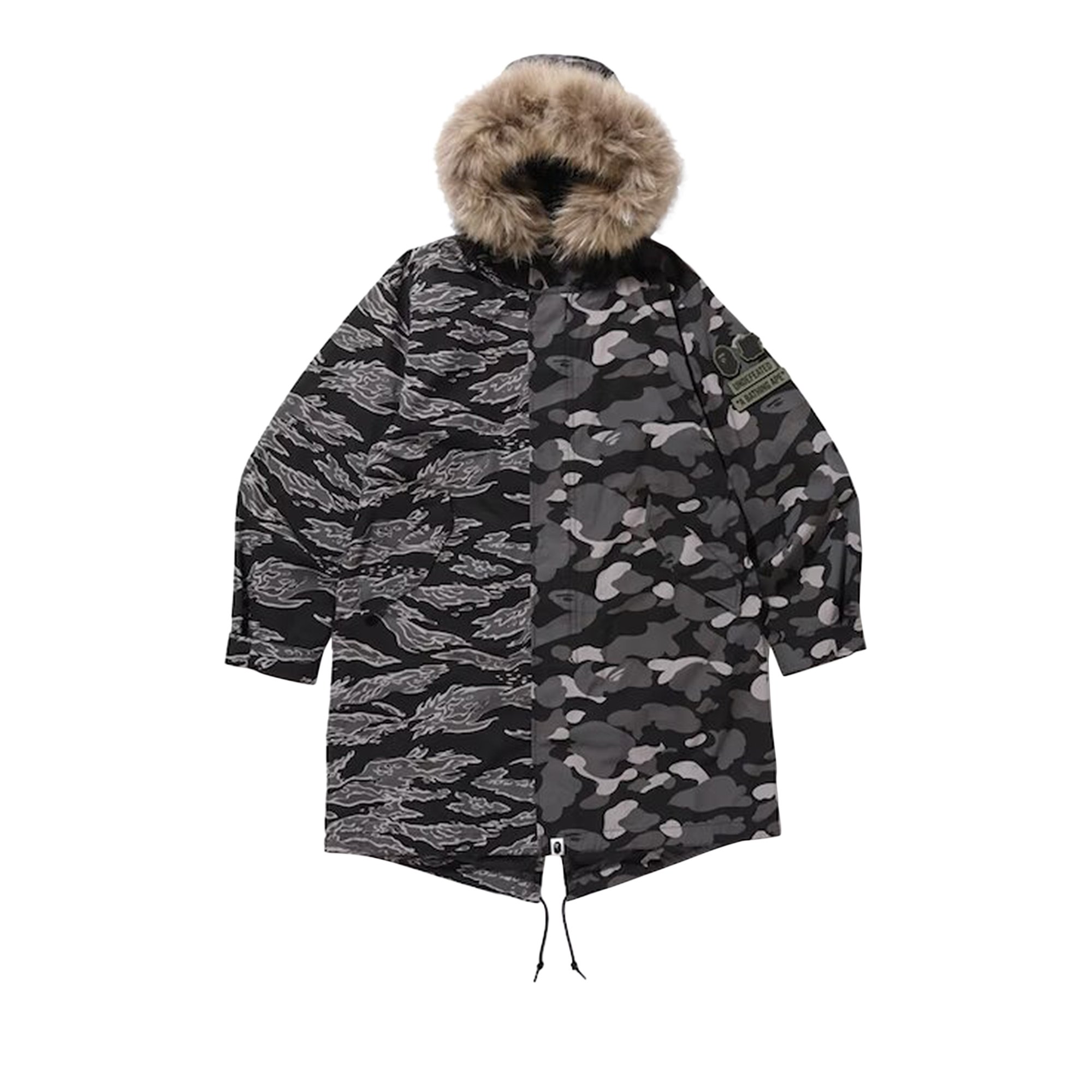 BAPE x Undefeated M-51 Hoodie Jacket 'Silver'